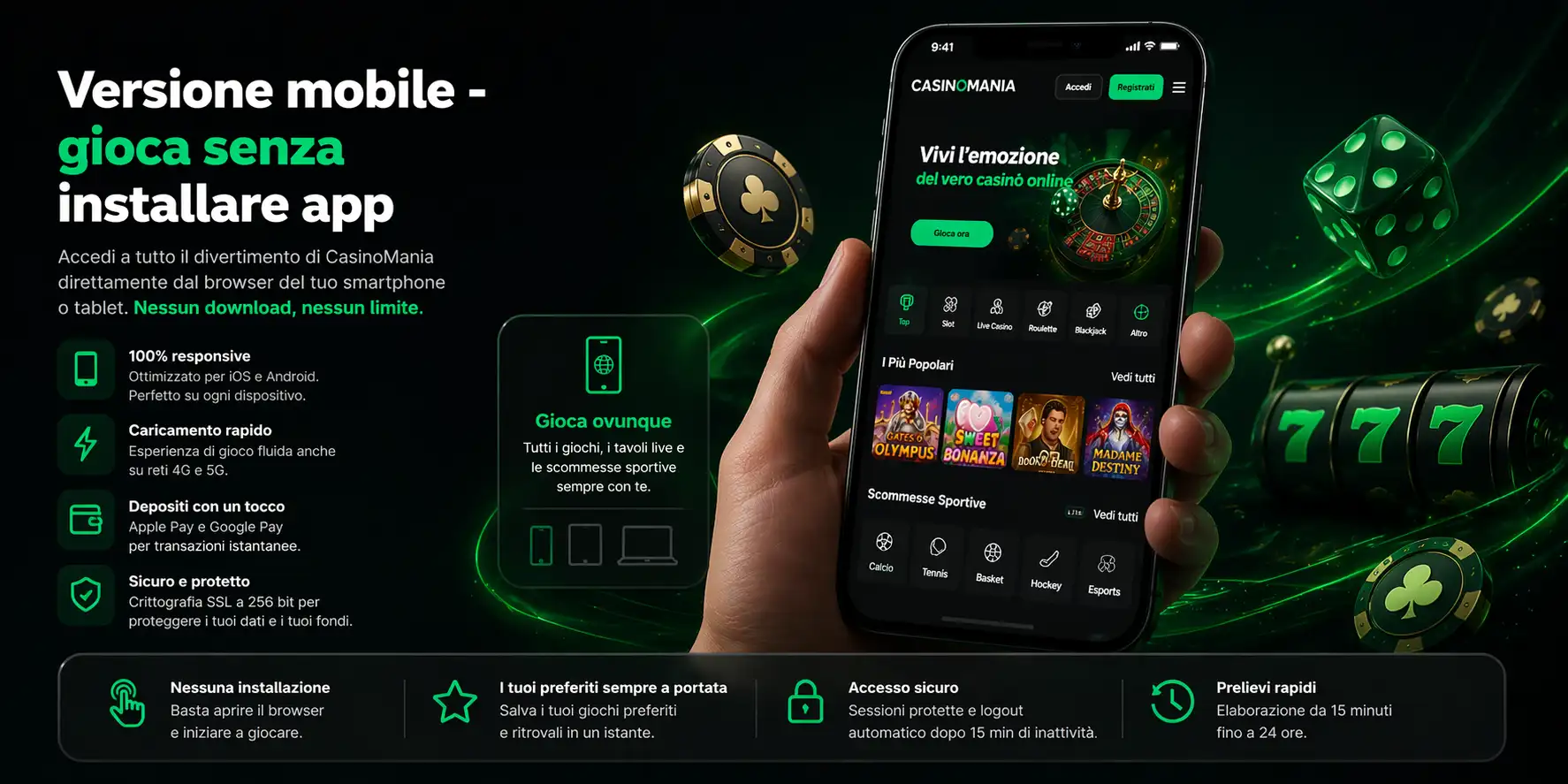 Scommesse sportive CasinoMania